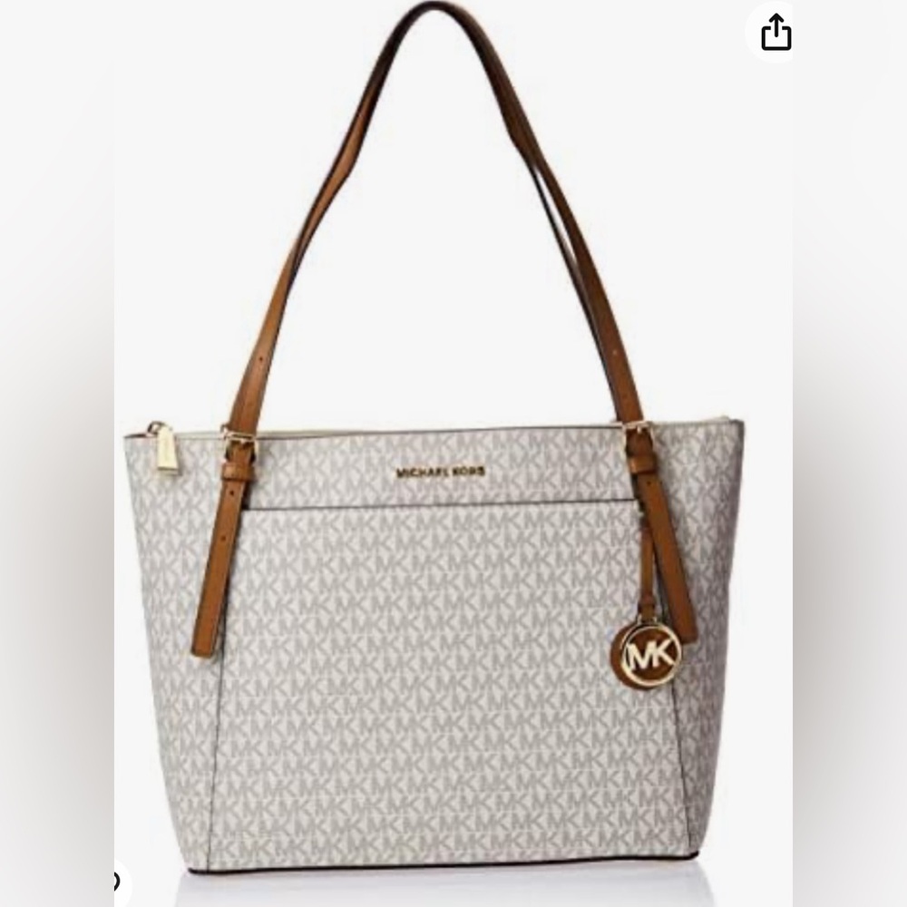 Michael Kors Authentic Signature Akron with MK LOGO Large Handbag